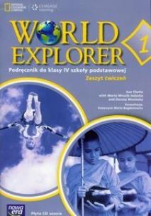 Okładka książki J. Angielski SP 4 World Explorer WB w.2012 NE