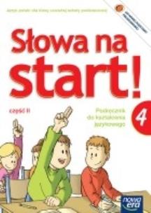 Okładka książki J. Polski SP 4 Słowa na start ćw. cz.2  w.2012 NPP