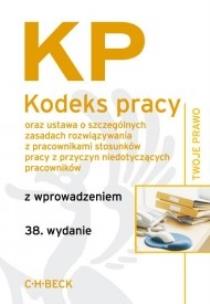 Okładka książki Kodeks pracy z wprowadzeniem wyd.38
