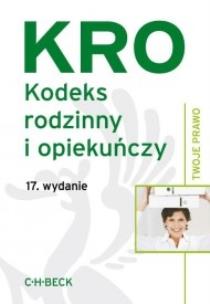 Okładka książki Kodeks rodzinny i opiekuńczy wyd.17