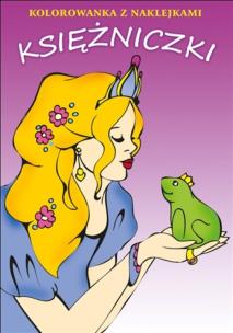 Okładka książki Kolorowanka z naklejkami - Księżniczki Damidos