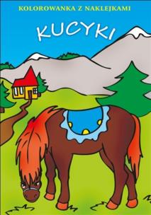 Okładka książki Kolorowanka z naklejkami - Kucyki Damidos