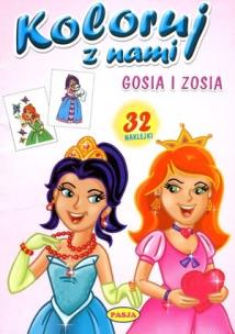 Okładka książki Koloruj z nami. Gosia i Zosia