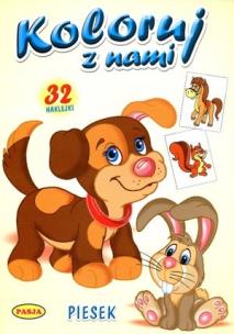 Okładka książki Koloruj z nami. Piesek PASJA