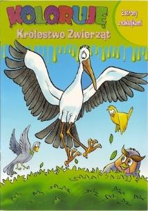 Okładka książki Koloruję Królestwo Zwierząt - Bocian