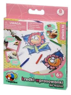 Okładka książki Kredki - wprasowanki do tkanin  8 szt.