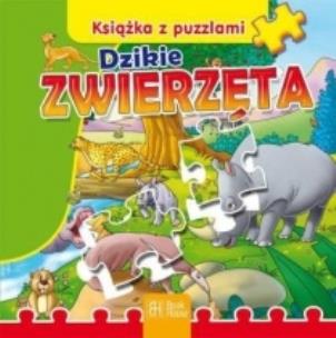 Okładka książki Książka z puzzlami - Dzikie zwierzęta