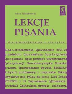 Okładka książki Lekcje pisania - dla gimnazjalistów... STENTOR