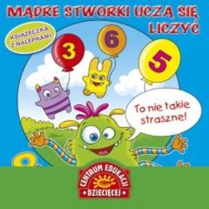 Okładka książki Mądre stworki uczą się liczyć. Książka z nalepkami