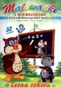 Okładka książki Malowanki z wierszykami - Leśna szkoła PASJA