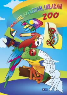 Okładka książki Maluje, naklejam, układam - zoo FENIX