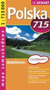 Okładka książki Mapa sam. POLSKA 1:715 000 DEMART