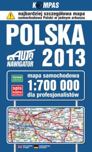 Okładka książki Mapa sam. Polski dla profesjonalistów 2013