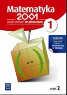 Okładka książki Matematyka GIM 2001 1/2 ćw. w.2011 WSiP