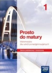 Okładka książki Matematyka LO 1 Prosto do matury Podr ZPiR w.2012