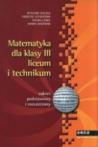 Okładka książki Matematyka LO 3 podr Sens