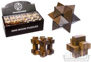 Okładka książki Mini wooden puzzle - łamigłówka drewniana