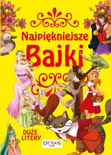 Okładka książki Najpiękniejsze bajki. Duże litery