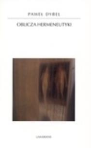 Okładka książki Oblicza hermeneutyki