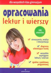 Okładka książki Opracowania lektur i wierszy