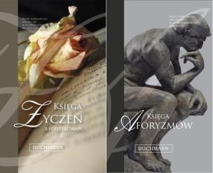 Okładka książki Pakiet Księga życzeń ksiega aforyzmów