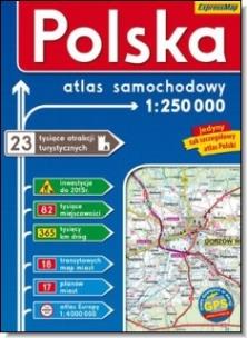 Okładka książki Polska - 1:250 000 atlas samochodowy
