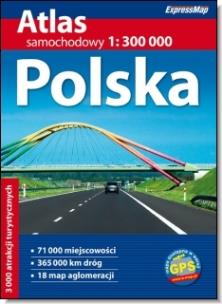 Okładka książki Polska atlas samochodowy 1:300 000