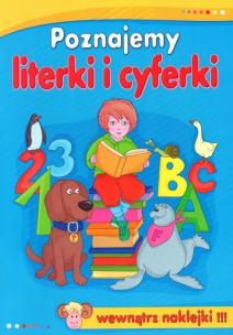Okładka książki Poznajemy literki i cyferki. Naklejki