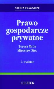 Okładka książki Prawo gospodarcze prywatne