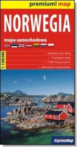 Okładka książki Premium!map Norwegia 1:1 200 000 m. samoch
