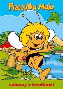 Okładka książki Pszczółka Maja zabawy z kredkami