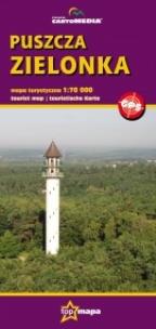 Okładka książki Puszcza Zielonka mapa turystyczna 1:70 000