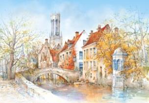 Okładka książki Puzzle 1000 Bruges, Groenerei - Francja CASTOR