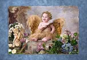 Okładka książki Puzzle 1000 Mały aniołek z łukiem CASTOR