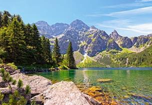 Okładka książki Puzzle 1000 Morskie oko CASTOR