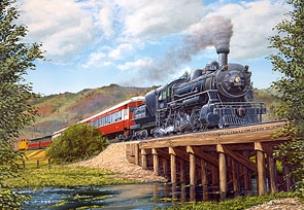 Okładka książki Puzzle 1000 Pociąg CASTOR