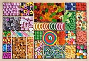 Okładka książki Puzzle 1000 Słodycze CASTOR