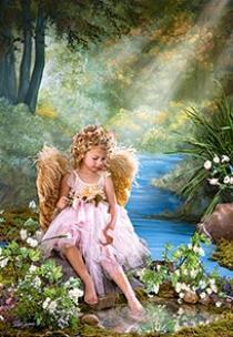 Okładka książki Puzzle 1500 Aniołek w różowej sukieneczce CASTOR