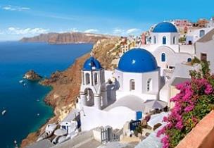 Okładka książki Puzzle 1500 Santorini - Grecja CASTOR