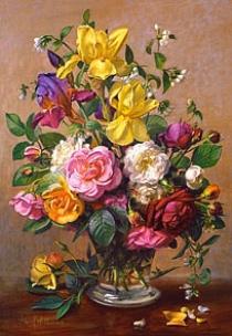 Okładka książki Puzzle 1500 Wazon z kwiatami CASTOR