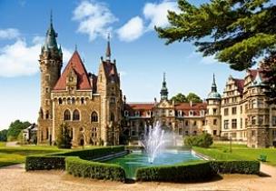 Okładka książki Puzzle 1500 Zamek Moszna - Polska CASTOR