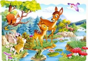 Okładka książki Puzzle 20 maxi - Bambi w.2012 CASTOR