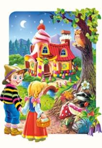 Okładka książki Puzzle 20 maxi - Jaś i Małgosia w.2012 CASTOR