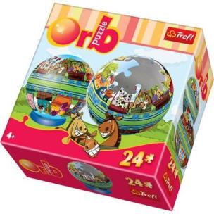 Okładka książki Puzzle Orb 24 - Lokomotywa TREFL