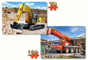 Okładka książki Puzzle x 2 - Maszyny budowlane CASTOR