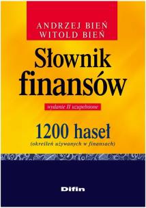 Okładka książki Słownik finansów