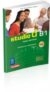 Okładka książki Studio d B1 Tom 1. LO Podręcznik. Zakres podstawowy. Kurs dla początkujących. Język niemiecki