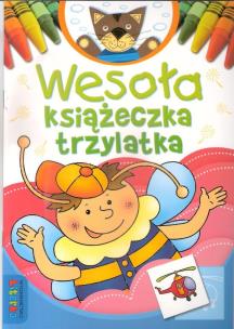 Okładka książki Wesoła książeczka trzylatka LITERKA
