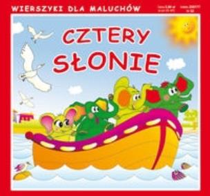 Okładka książki Wierszyki Cztery słonie
