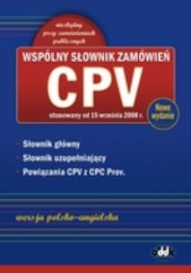 Okładka książki Wspólny Słownik Zamówień CPV